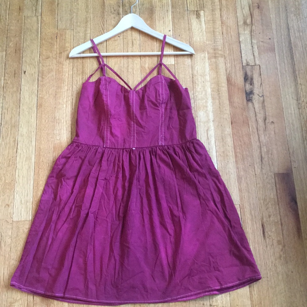 Harness style skater dress